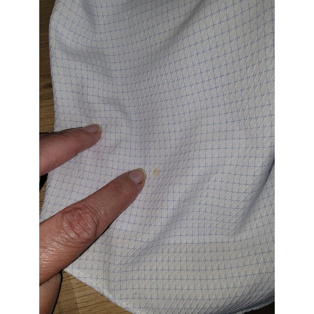 Neiman Marcus Mens Button-Down Dress Shirt Trim Fit 15.5 34/35 100% Cotton White - Picture 4 of 5